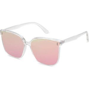 Pink Womens Summer Cute Trendy Oversized Sunglasses for Women and Men